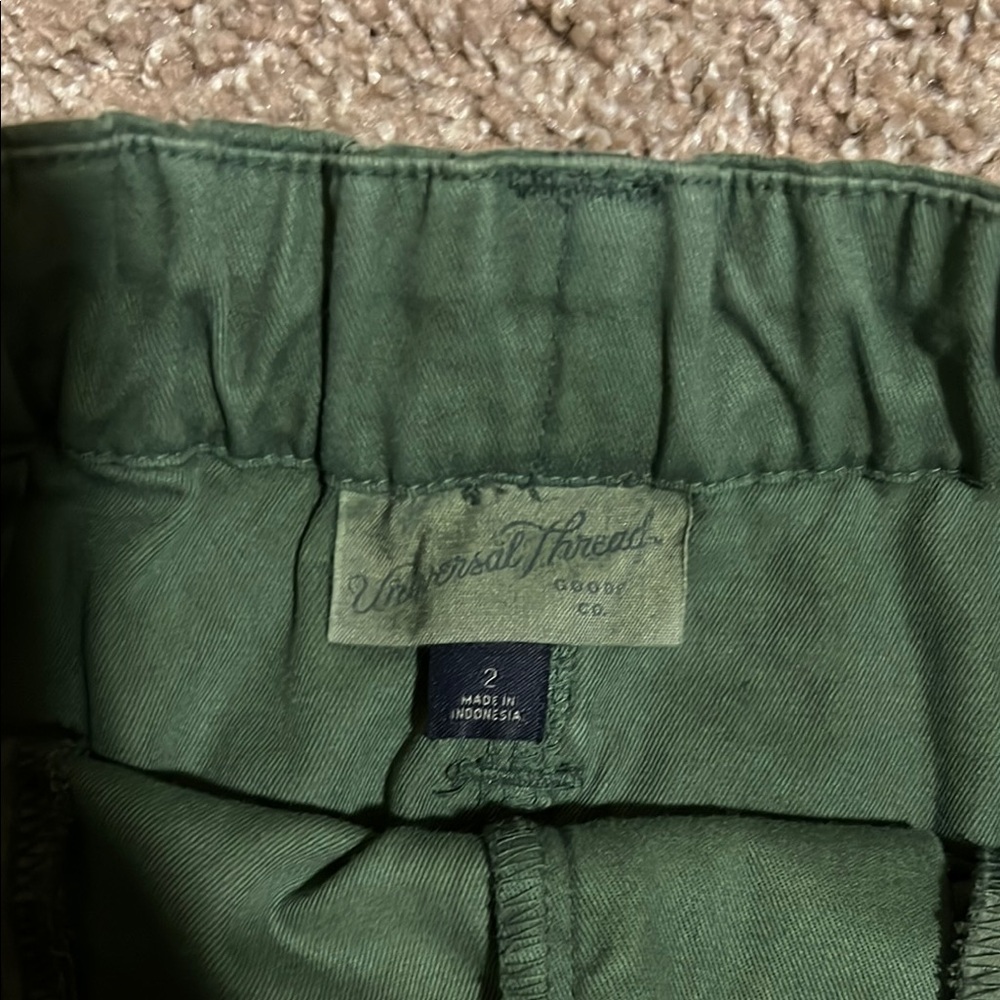 Universal Thread Green Cargo Skirt Adjustable Waist - Picture 5 of 10